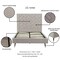 Manhattan Comfort Crosby Full- Size Bed in Greige BD009-FL-GE - alternate 2